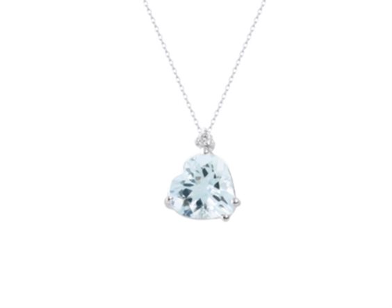 Collier Demetra Femme AQUA in Or blanc Acquamarina 0.80 Ct 038.C.080.002.W.A2 - 038.C.080.002.W.A2